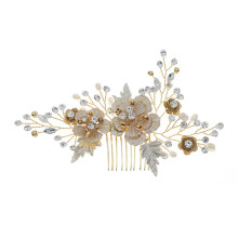 Alloy Pearl Hair Comb Wedding Bride Vintage Luxury Hair Accessories Handmade for Women Girl Hair Bun Feast Party Photo Studio